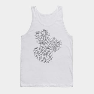 Monstera Leaves Trio Tank Top